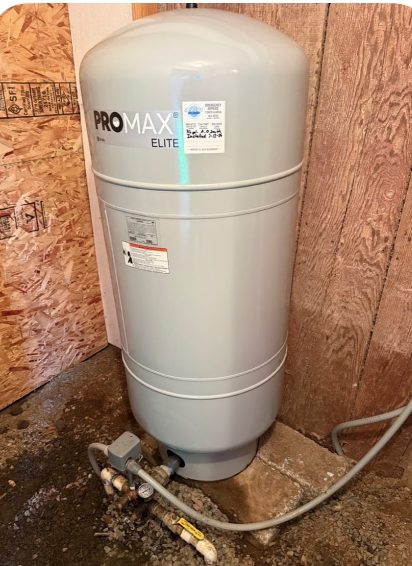 Pressure Tank Installation